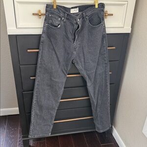 Hollister Men's Charcoal Straight Jeans